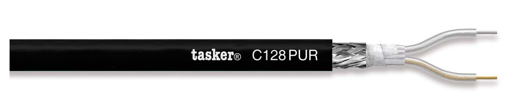 TASKER CAVO C128 PUR 2x0,35 NERO -  BOB. MT. 300