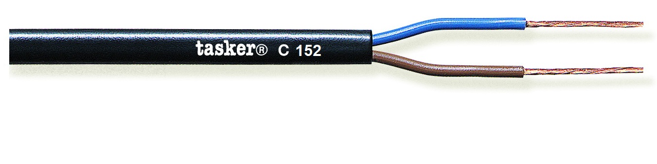 TASKER CAVO C152 H05VV-F 2x0,75 BIANCO - BOB. MT. 100