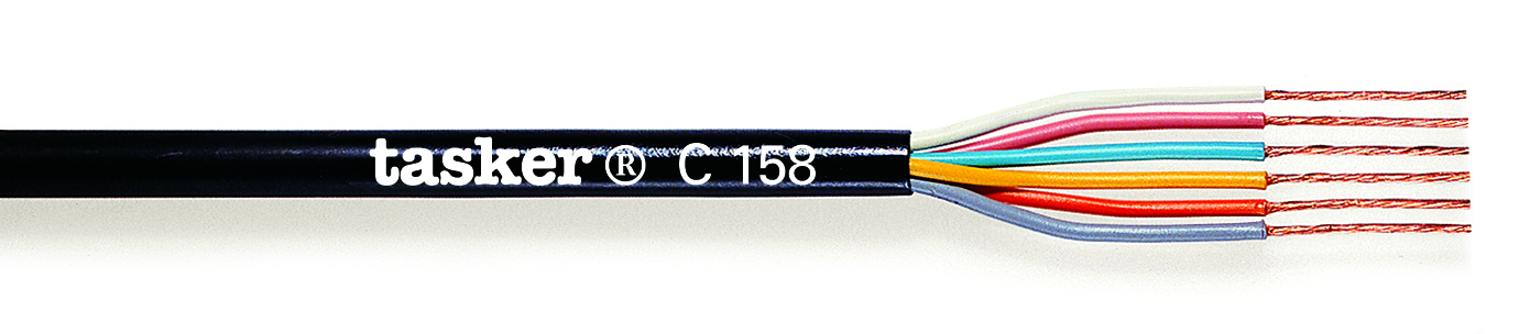 TASKER CAVO C158 6x0,25 NERO - BOB. MT. 500