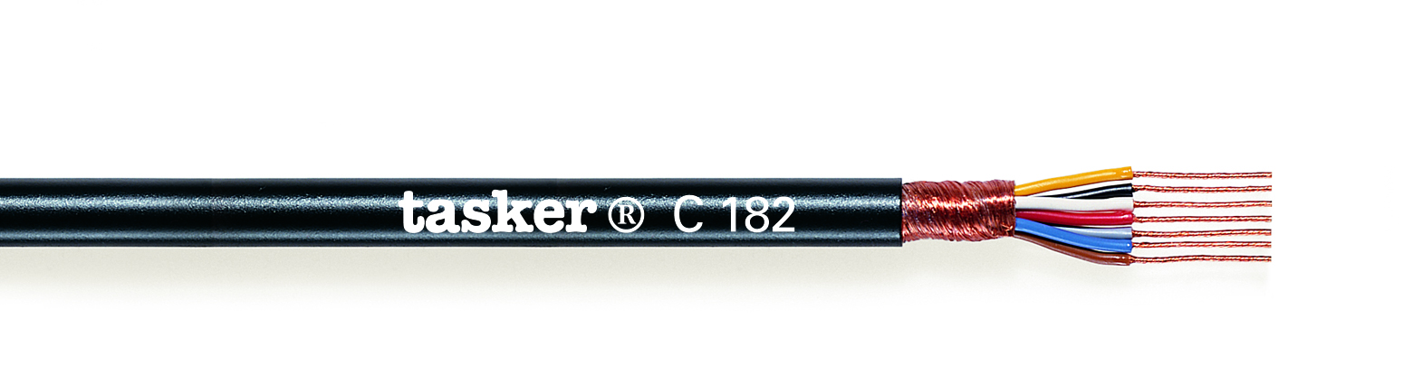 TASKER CAVO C182 7x0,25 NERO  - BOB. MT. 100