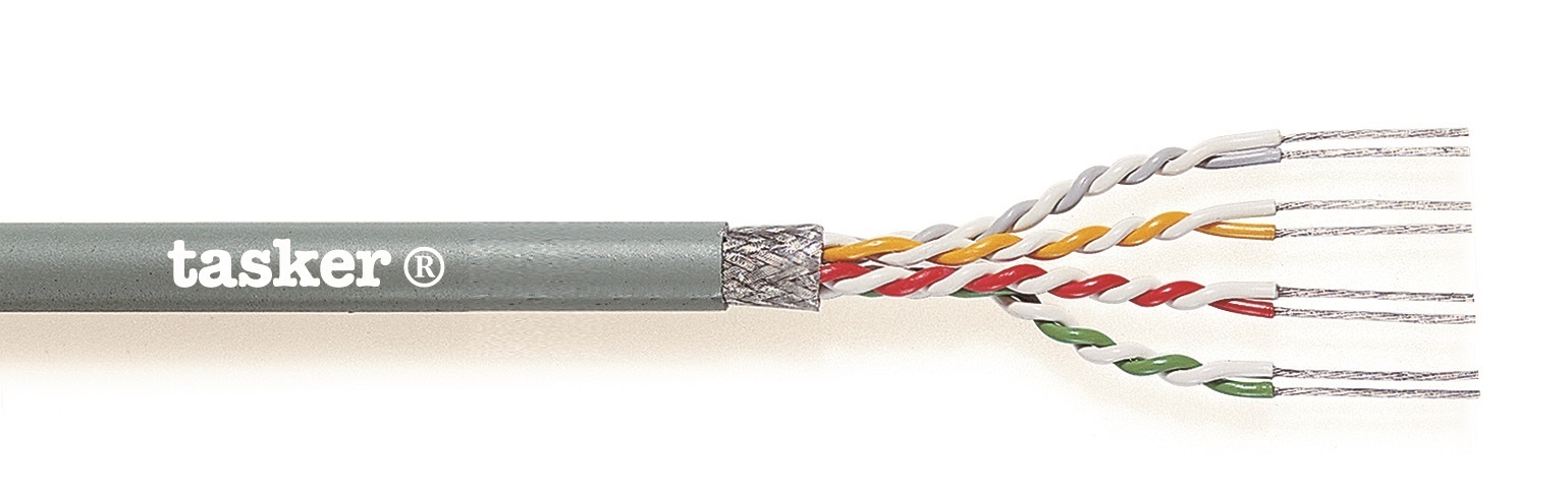 TASKER CAVO C194 3x2x0,22 GRIGIO - BOB. MT. 100