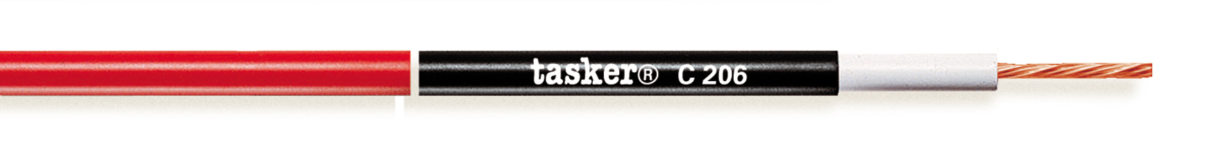 TASKER CAVO C206 1x1,00 NERO - BOB. MT. 100