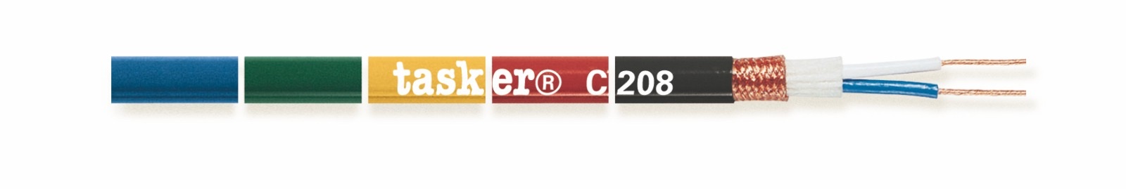 TASKER CAVO C208 2x0.25 BLU - BOB. MT. 100