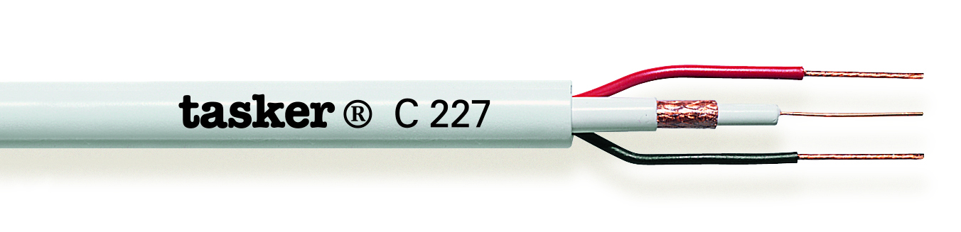 TASKER CAVO C227 1x75 + 2x0,50 BIANCO - BOB. MT. 100