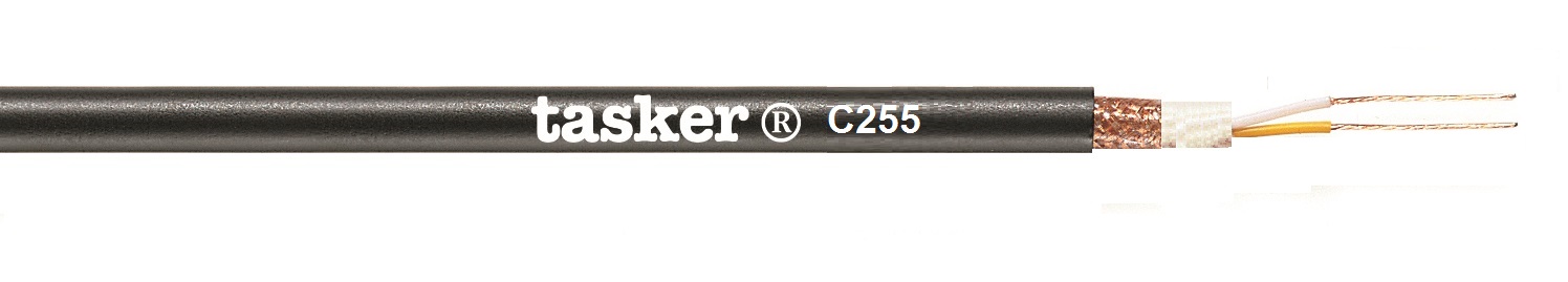 TASKER CAVO C255 2x0,22 NERO - BOB. MT. 100