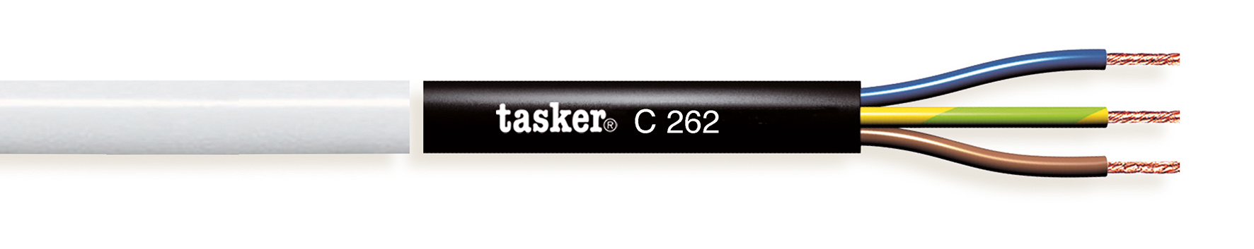 TASKER CAVO C262 3x1,00 BIANCO - BOB. MT. 100