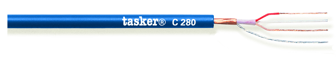 TASKER CAVO C280 2x0,22 BLU - BOB. MT. 100