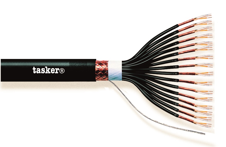 TASKER CAVO C304 4x2x0,22 NERO - BOB. MT. 500