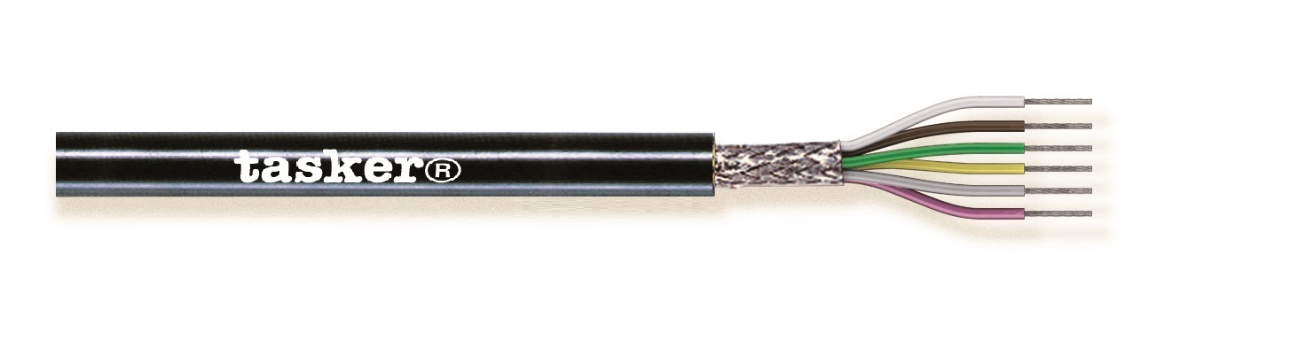 TASKER CAVO C37022 37x0,22 NERO - BOB. MT. 100