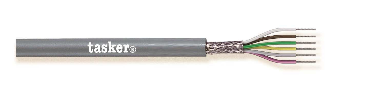 TASKER CAVO C4015 4x0,15 GRIGIO - BOB. MT. 100