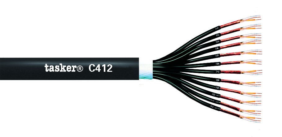 TASKER CAVO C412 12x2x24 NERO - BOB. MT. 500