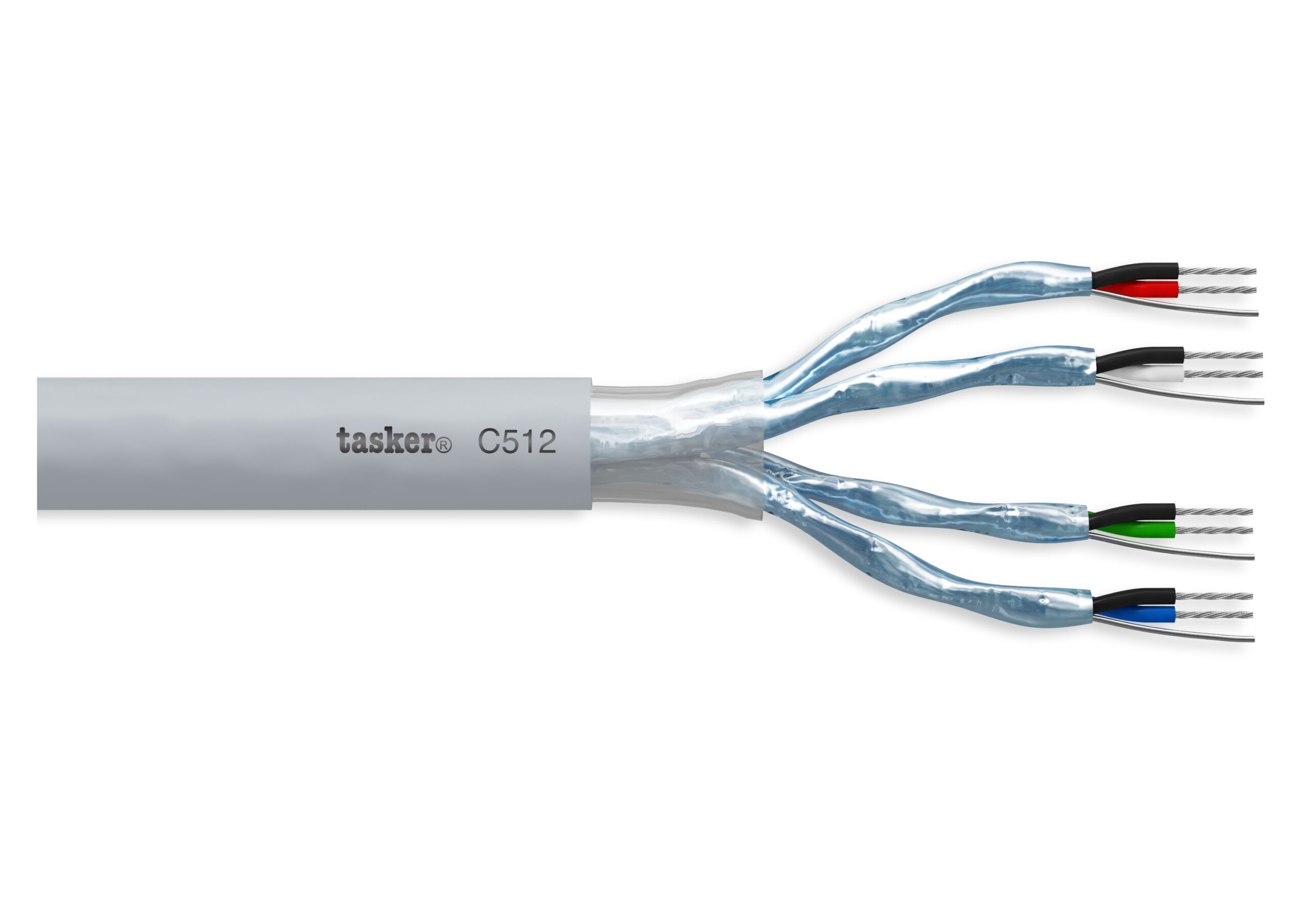 TASKER CAVO C512 4x2x0,22 GRIGIO - BOB. MT. 500