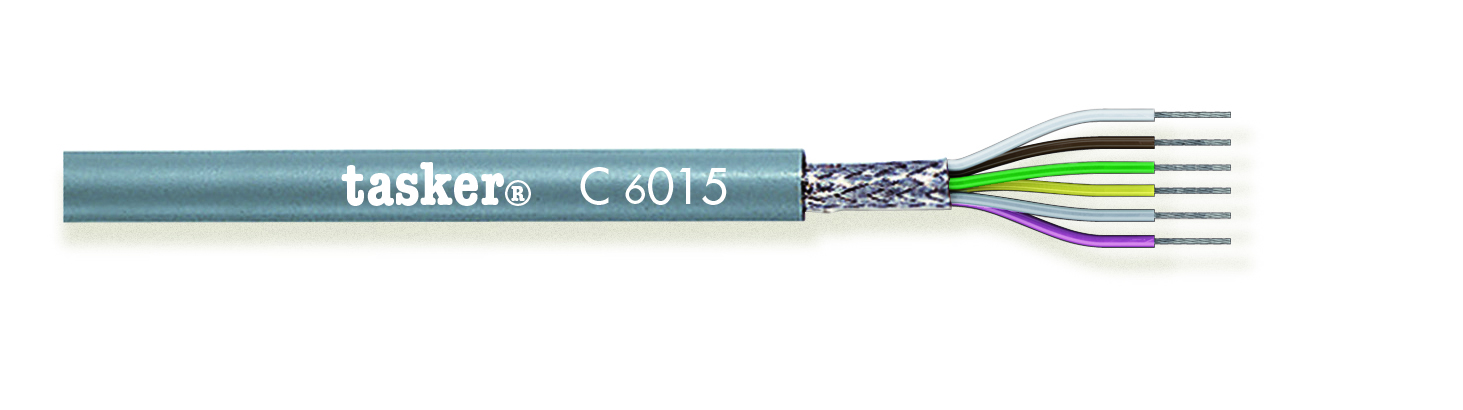 TASKER CAVO C6015 6x0,15 GRIGIO - BOB. MT. 500