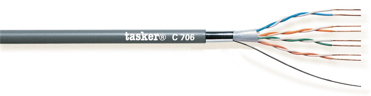 TASKER CAVO C706 4x2x24 GRIGIO - BOB. MT. 100