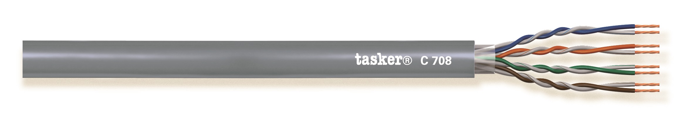 TASKER CAVO C708 4x2x0,14 GRIGIO - BOB. MT. 305