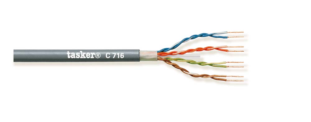 TASKER CAVO C716 LSZH 4x2x23 GRIGIO -  BOB. MT. 305