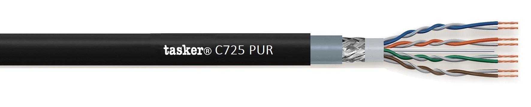 CAVO TASKER C725 PUR 4x2x26 NERO - BOB. MT. 100