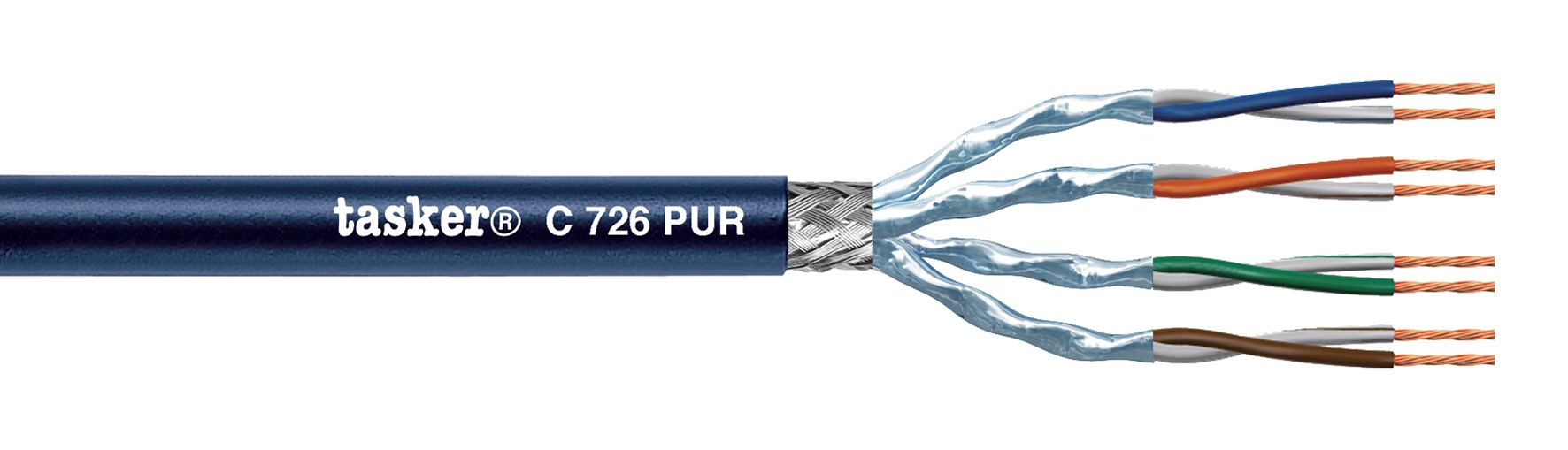 TASKER CAVO C726 PUR 4x2x26 NERO - BOB. MT. 500