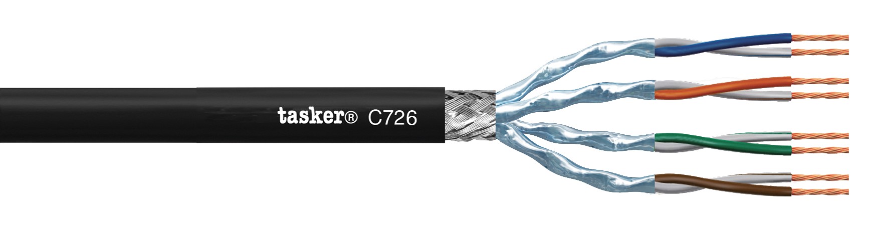 TASKER CAVO C726 PVC 4x2x26 NERO - BOB. MT.100