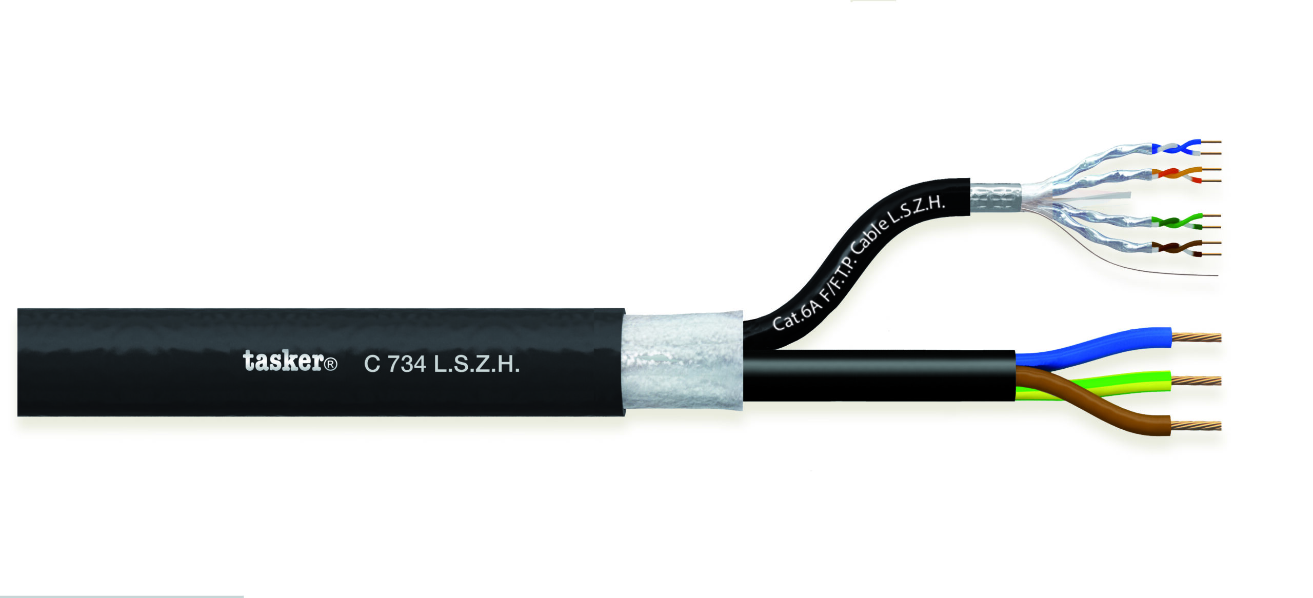 TASKER CAVO C734 LSZH 1x4x2x0,25+3x1,50 NERO - BOB.MT.100