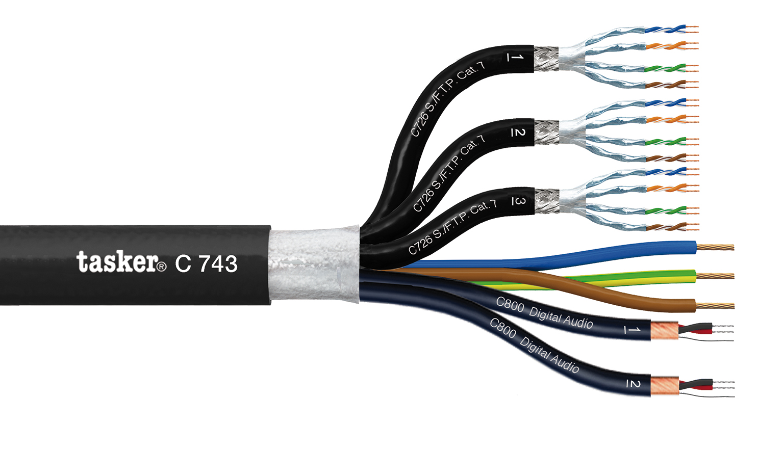 TASKER CAVO C743 2x2x0,22+3x4x2x0,14+3x2,50 - BOB. MT. 100