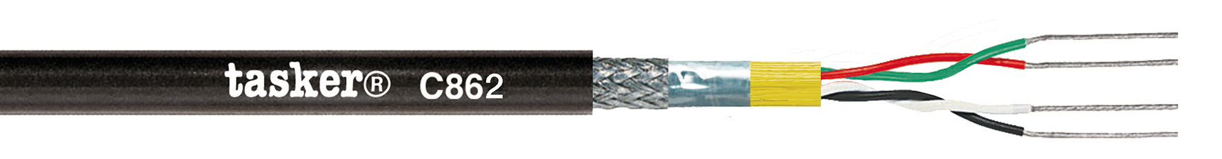 TASKER CAVO C862 PUR 2x2x0,35 NERO - BOB. MT. 300