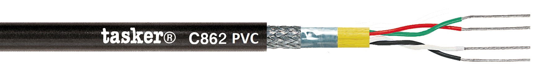 TASKER CAVO C862 PVC 2x2x0,35 NERO - BOB. MT. 100