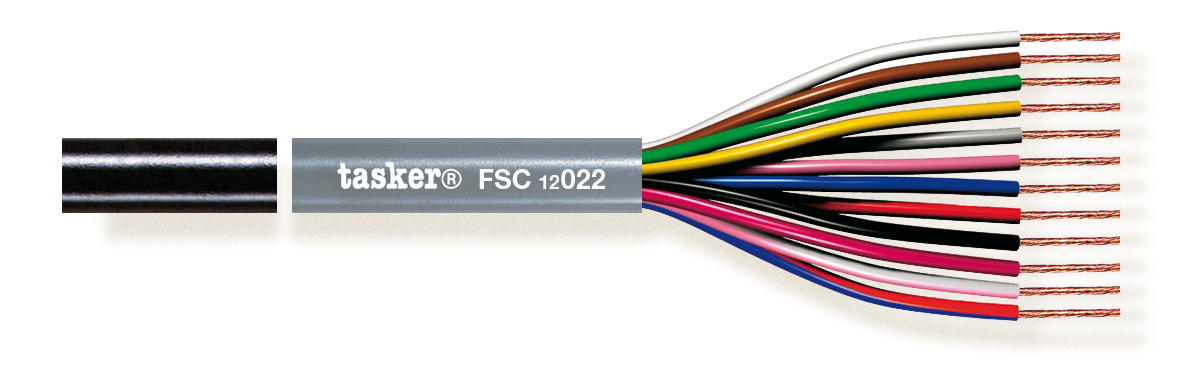 TASKER CAVO FSC12022 12x0,22 NERO - BOB. MT. 500