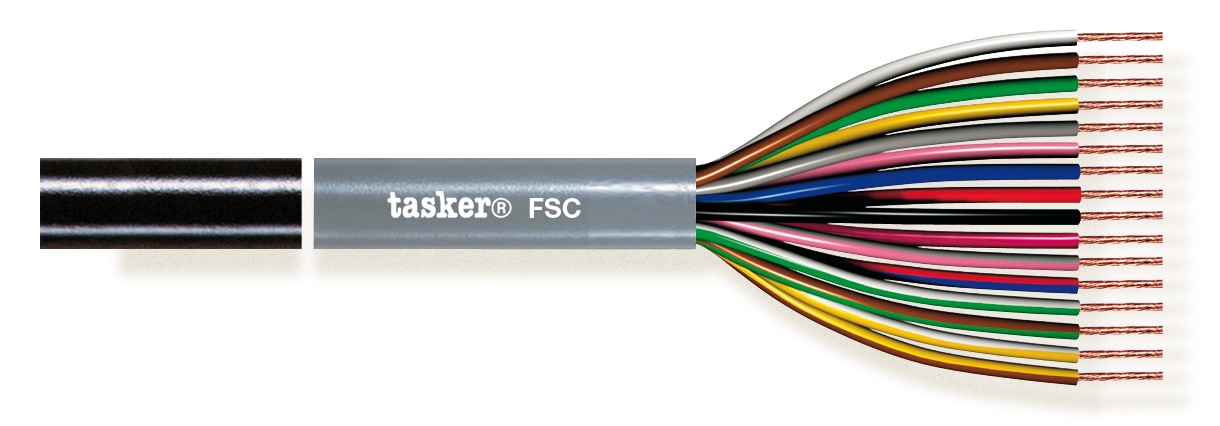 TASKER CAVO FSC4022 4x0,22 NERO - BOB. MT. 100