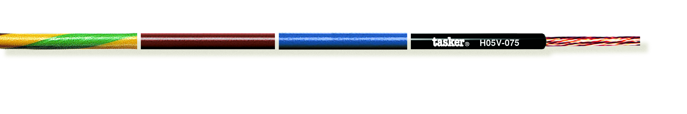 TASKER CAVO H05V-075 1x0,75 MARRONE - BOB. MT. 100