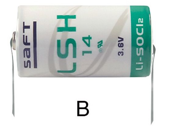 LSH14CNR SAFT - Pila al LITIO 1/2 Torcia formato C 3.6V 5.8Ah lamelle
