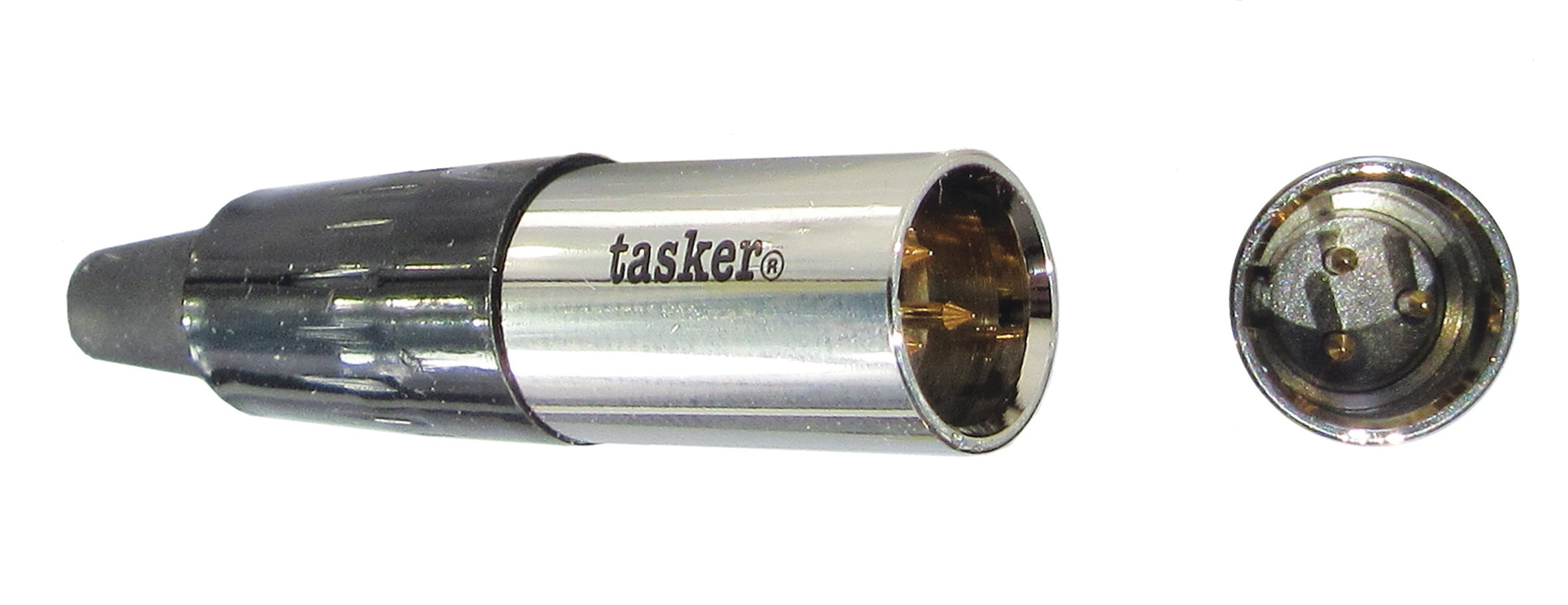 TASKER CONNETTORE AUDIO MASCHIO MINI XLR 3 POLI NERO