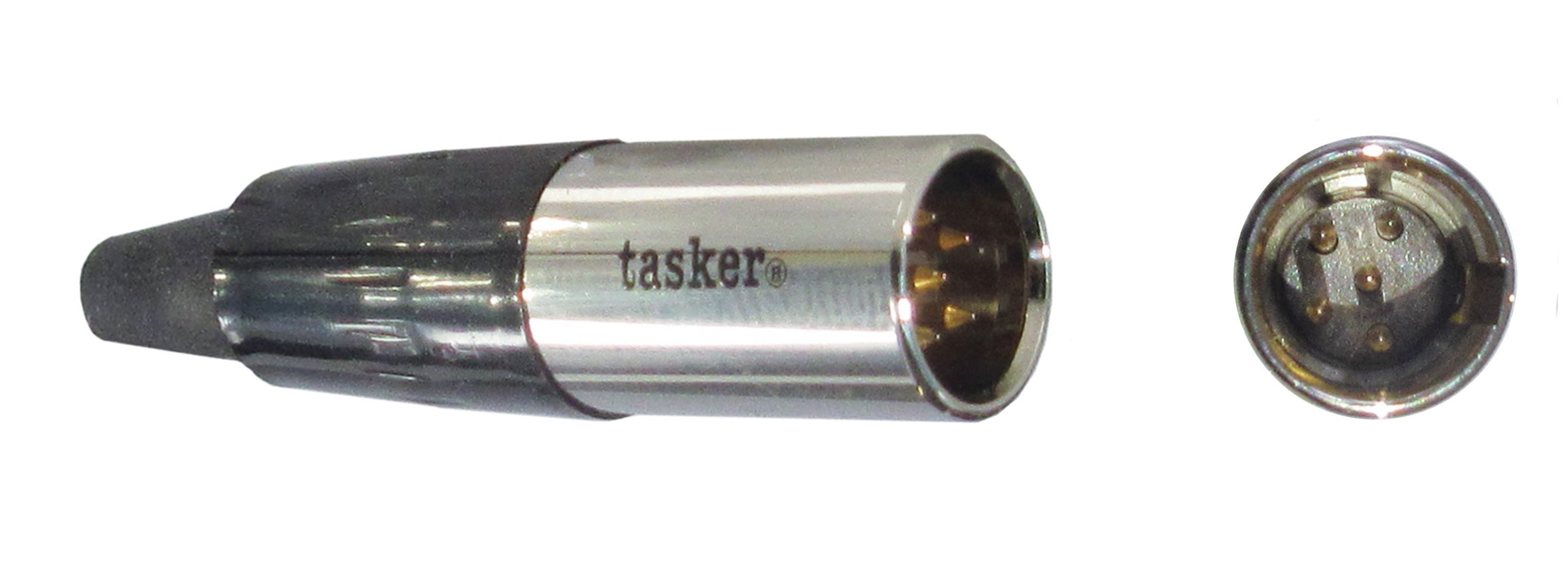 TASKER CONNETTORE AUDIO MASCHIO MINI XLR 5 POLI NERO