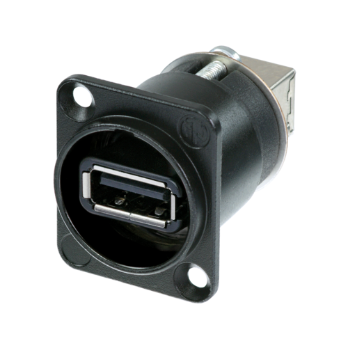 TASKER TN044 - NEUTRIK ADATTAT. REVERSIBILE USB 2 (A-B) NERO