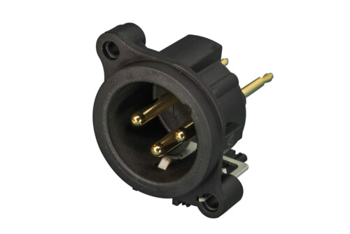 TASKER TN141-NEUTRIK XLR 3POLI MASCHIO DA PANNELLO PCB VERT.