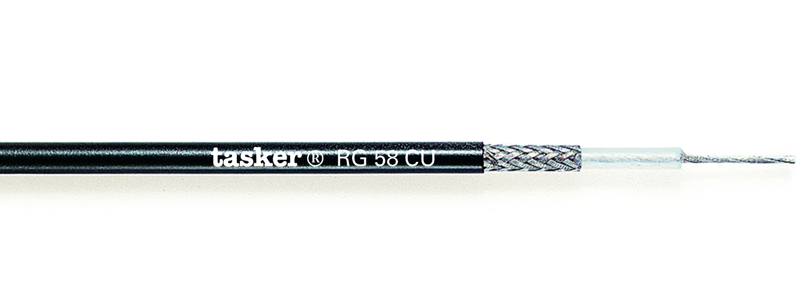 TASKER CAVO RG 58 CU 1x0,48 NERO - BOB. MT. 100