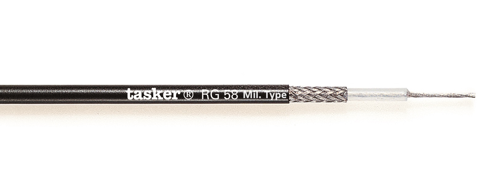 TASKER CAVO RG 58 MIL TYPE (75% SCHERMATURA) IN BOB. MT.100