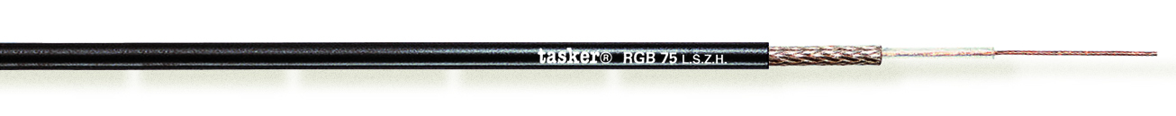TASKER CAVO RGB 75 LSZH 1x0,08 NERO - BOB. MT. 500