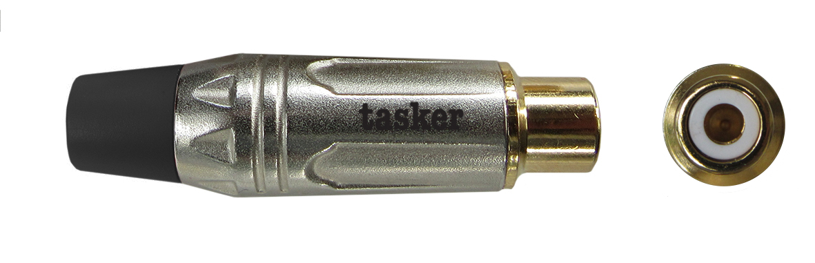 TASKER (SP5) SP49GRCAF CONNETTORE RCA FEMMINA ORO - NERO