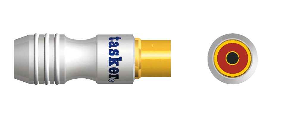 TASKER SP51 CONNETTORE RCA FEMMINA CONTATTI ORO - BIANCO