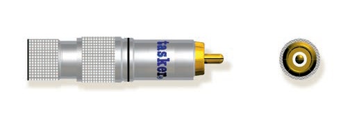 TASKER SP61 CONNETTORE RCA MASCHIO DOPPIA CHIUSURA - ROSSO