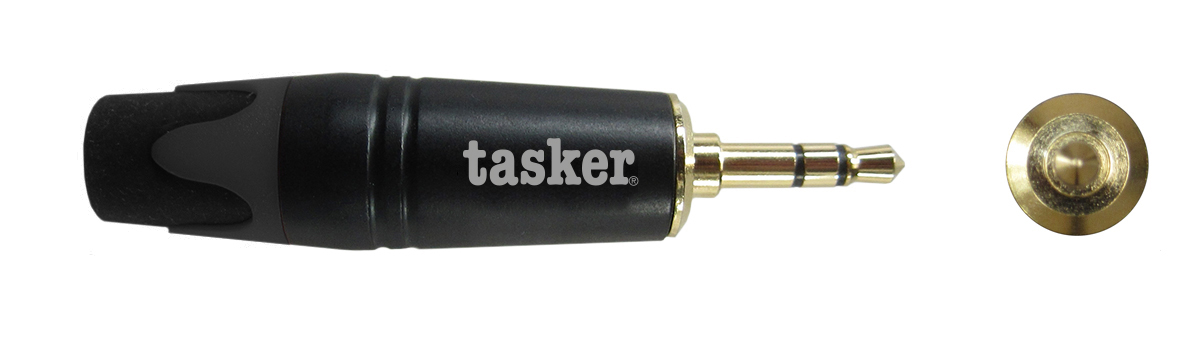TASKER SP11 - SP82 JACK STEREO 3,5 MASCHIO ORO - NERO