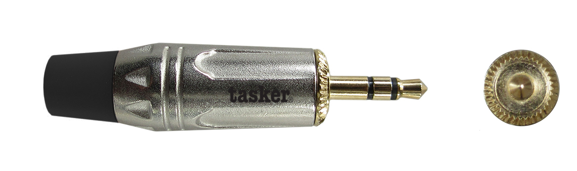 TASKER (SP17) SP84 JACK 3,5 STEREO MASCHIO ORO - NERO