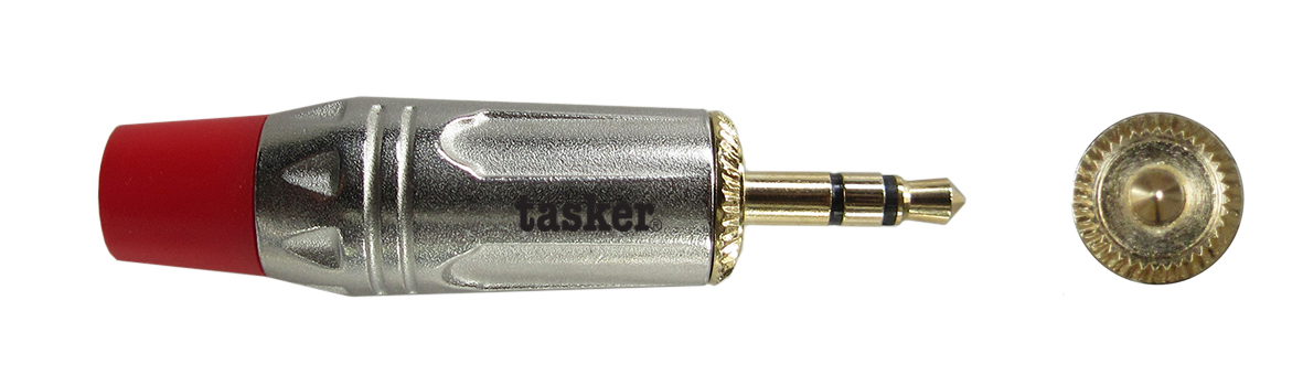 TASKER (SP16) SP84 JACK 3,5 STEREO MASCHIO ORO - ROSSO