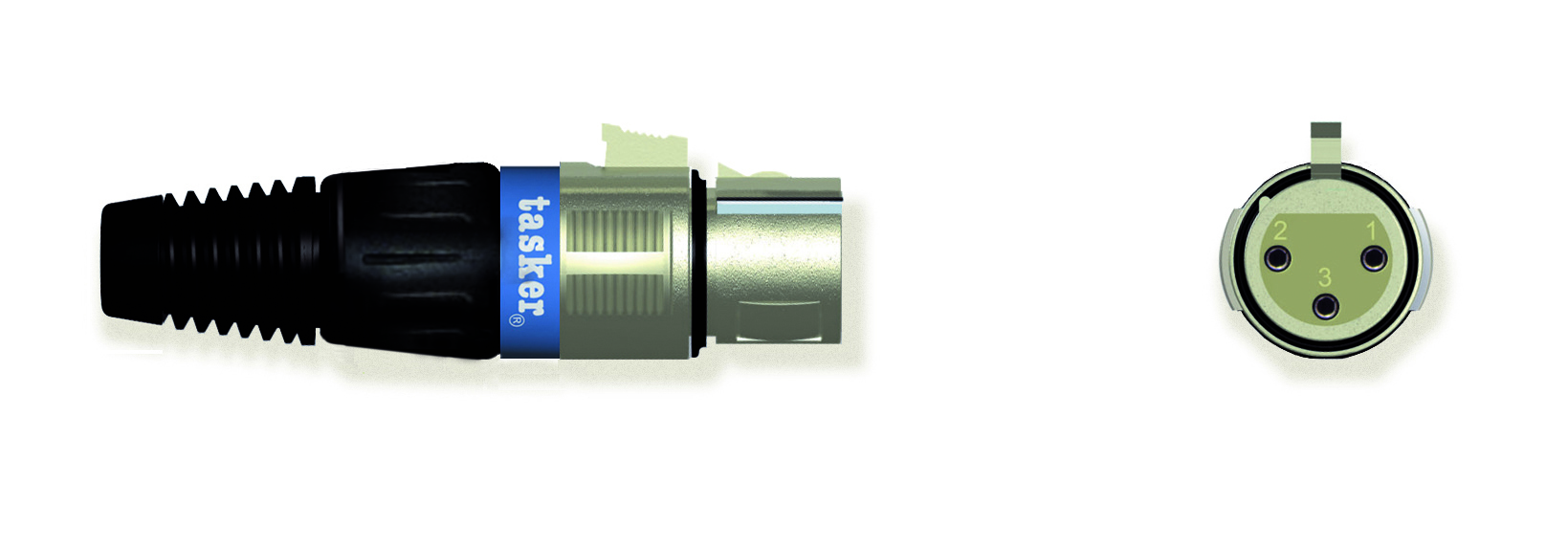 TASKER SPINA XLR FEMMINA 3 POLI - BLU