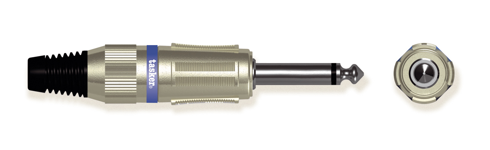 TASKER SPINA JACK MONO 6,3 MASCHIO METALLO - BLU