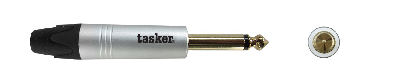 TASKER (SP15) JACK MONO 6,3 MASCHIO CORPO ALLUMINIO - NERO