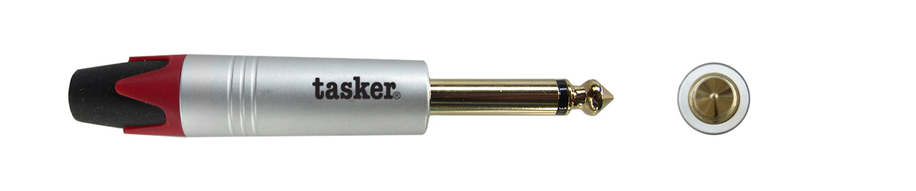 TASKER (SP20) JACK MONO 6,3 MASCHIO CORPO ALLUMINIO - ROSSO