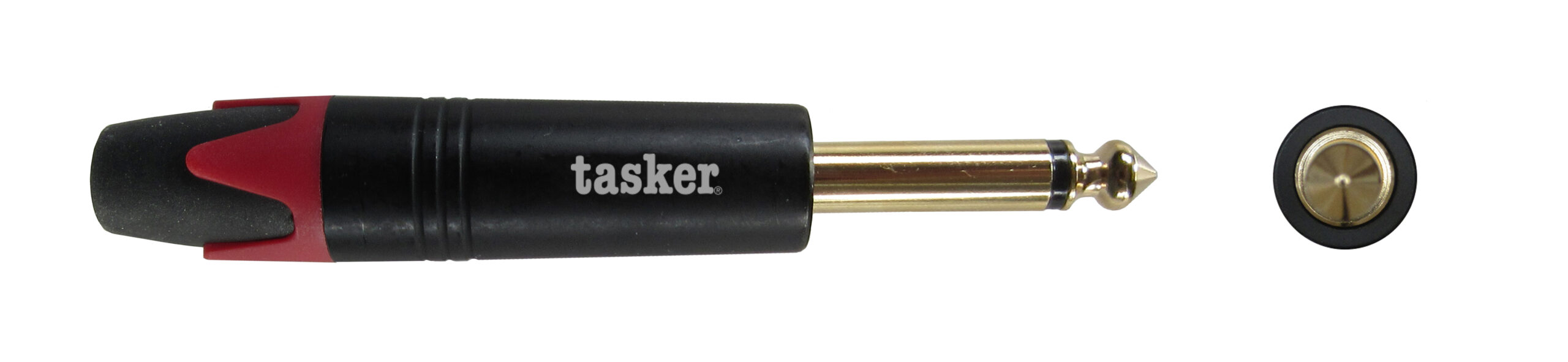TASKER (SP21) JACK MONO 6,3 MASCHIO ALLUMINIO NERO - ROSSO