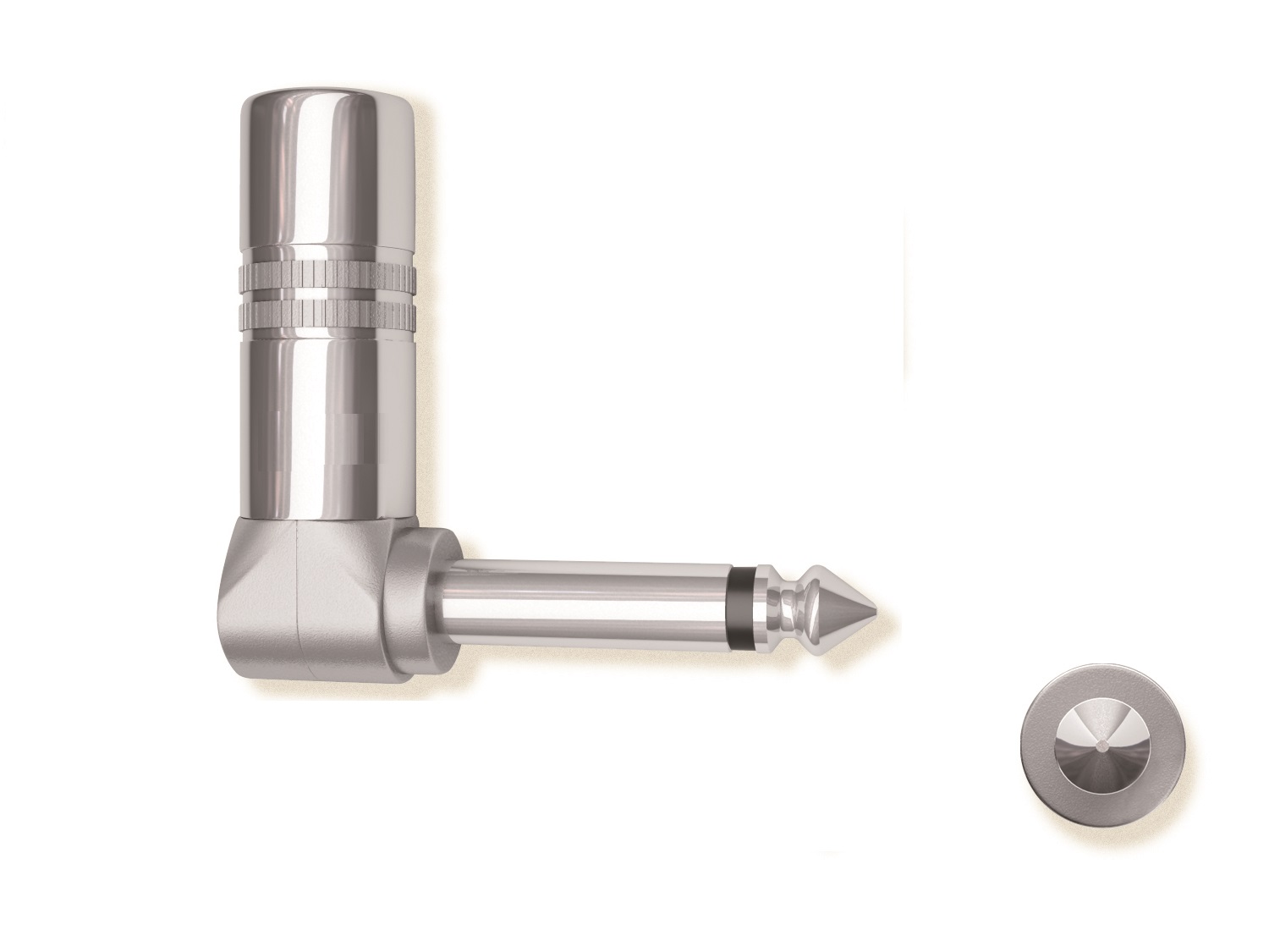 TASKER SPINA JACK 6,3 MONO MASCHIO 90° GUSCIO IN METALLO